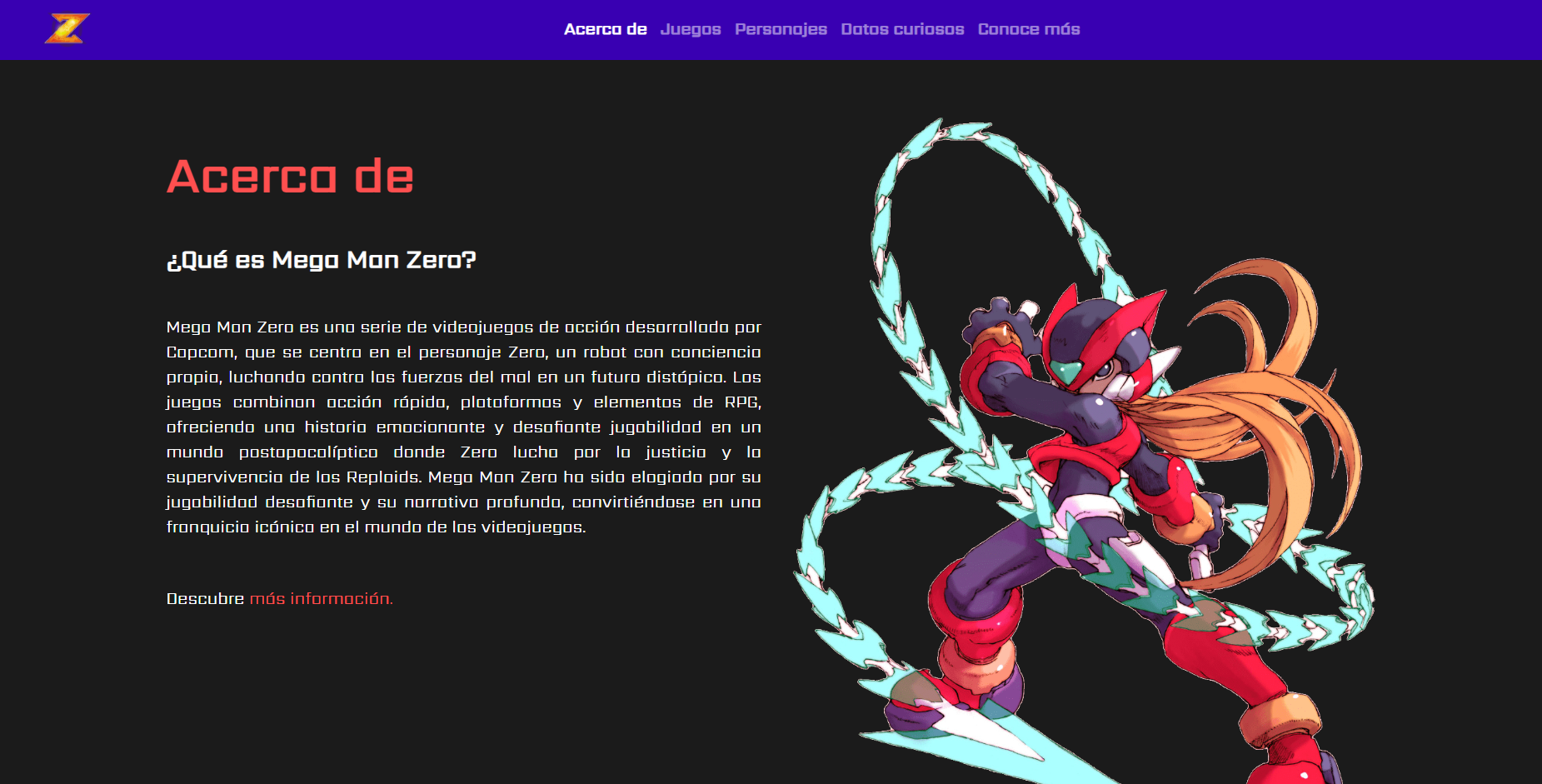 Mega Man Zero fanpage